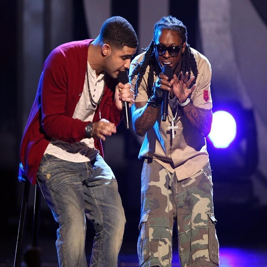 Drake'a i Lil Wayne'a. . Lil Wayne i Rock Tapeta na telefon HD