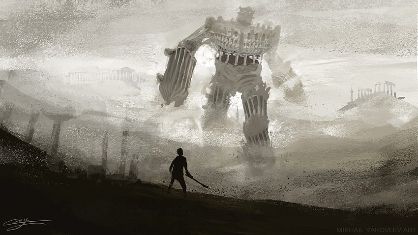 Title Video Game Shadow Of The Colossus - Shadow Of The Colossus Fan Art - -, Shadow of the Colossus Phone HD wallpaper