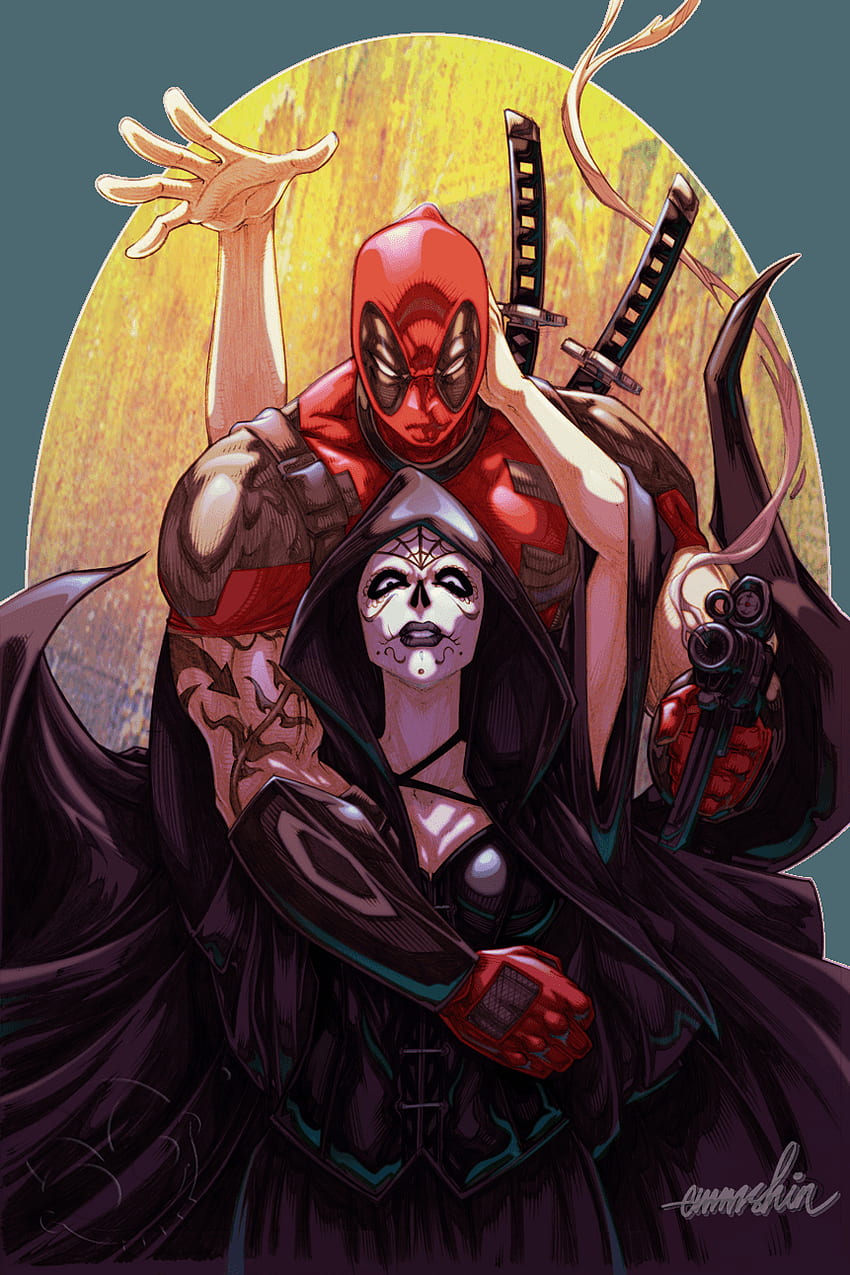 Deadpool♥♡ ideas. deadpool, marvel, superhero, Deadpool and Death HD phone wallpaper