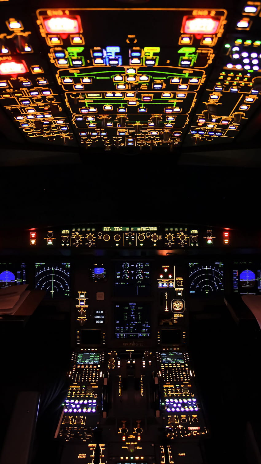 airplane, control panel, radars, backlight q samsung galaxy s6, s7, edge, note, lg g4 background HD phone wallpaper