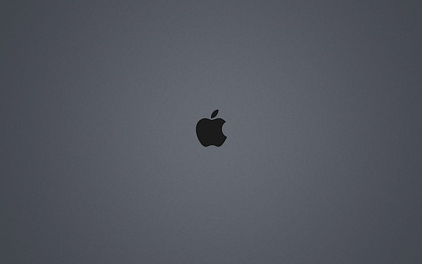 Logotipo da Apple cinza 19175 px, cinza simples papel de parede HD