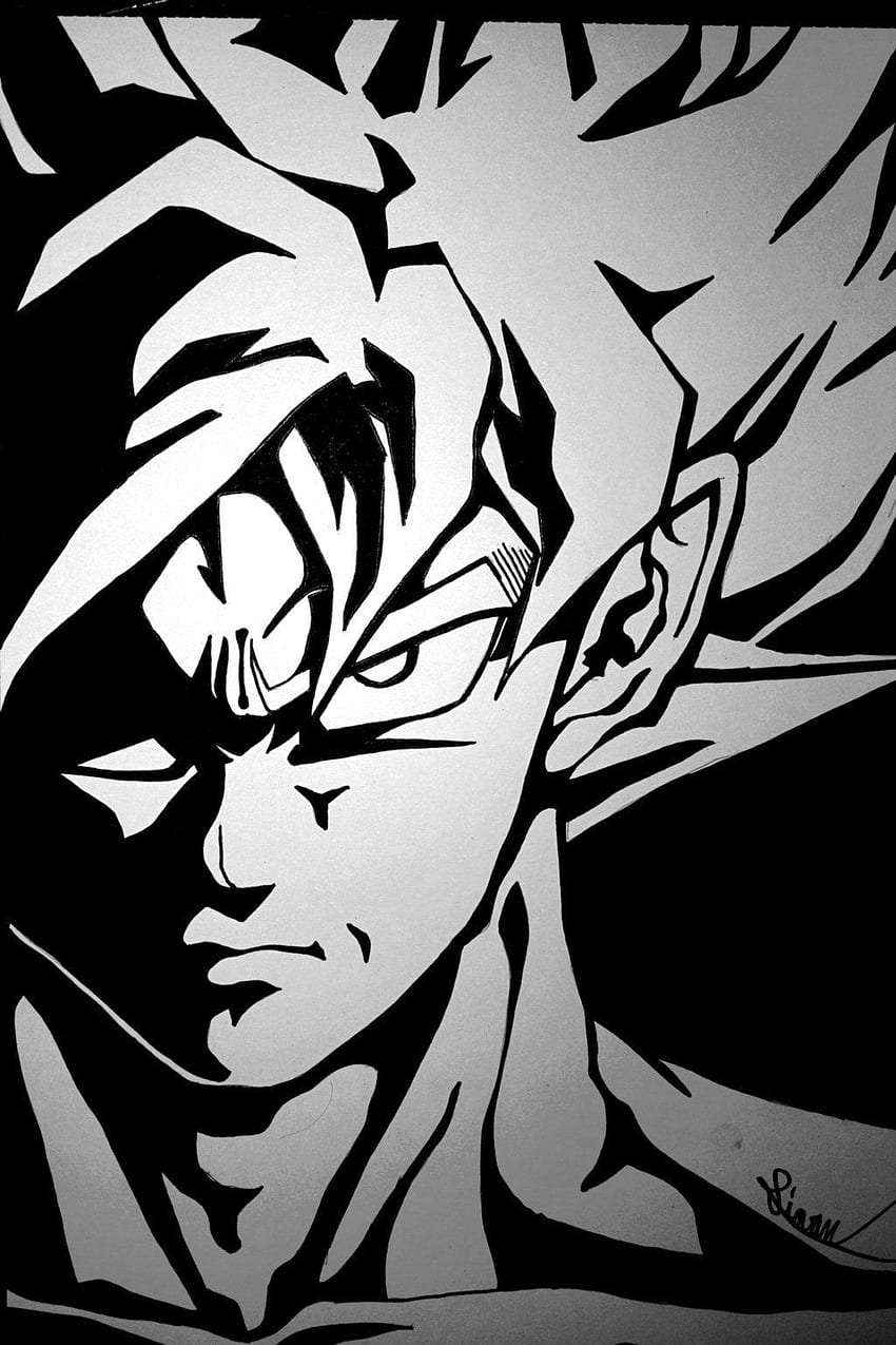Black and white goku HD wallpapers | Pxfuel