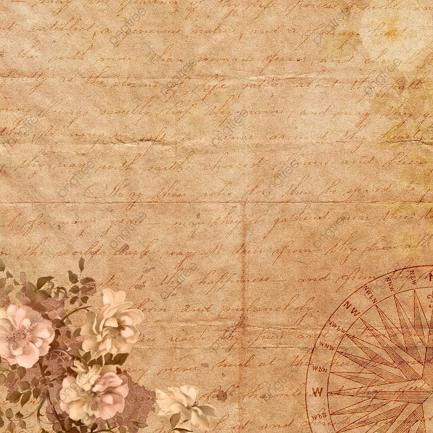 Vintage Floral Background, Vintage Floral, Rose, Music Clipart PNG Transparent Clipart and PSD File for, Brown Vintage Floral HD phone wallpaper