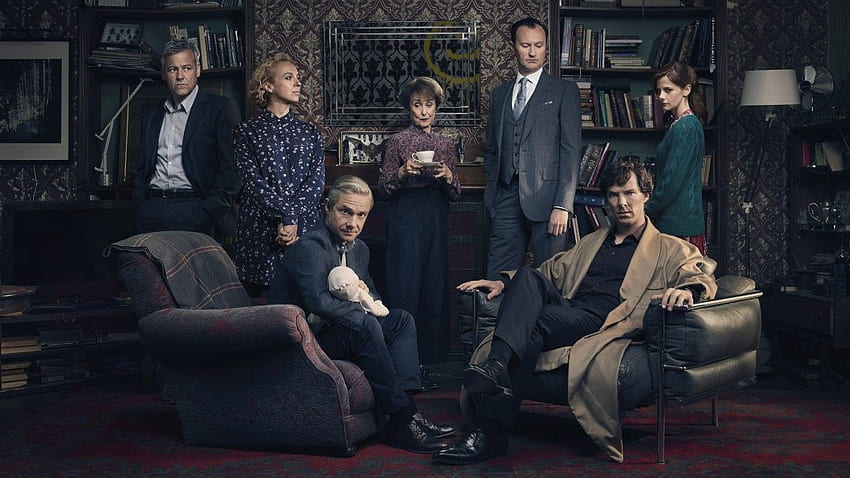 Sherlock Musim 4, Benedict Cumberbatch, pria Martin, Louise Brealey, Serial TV, , Film Wallpaper HD