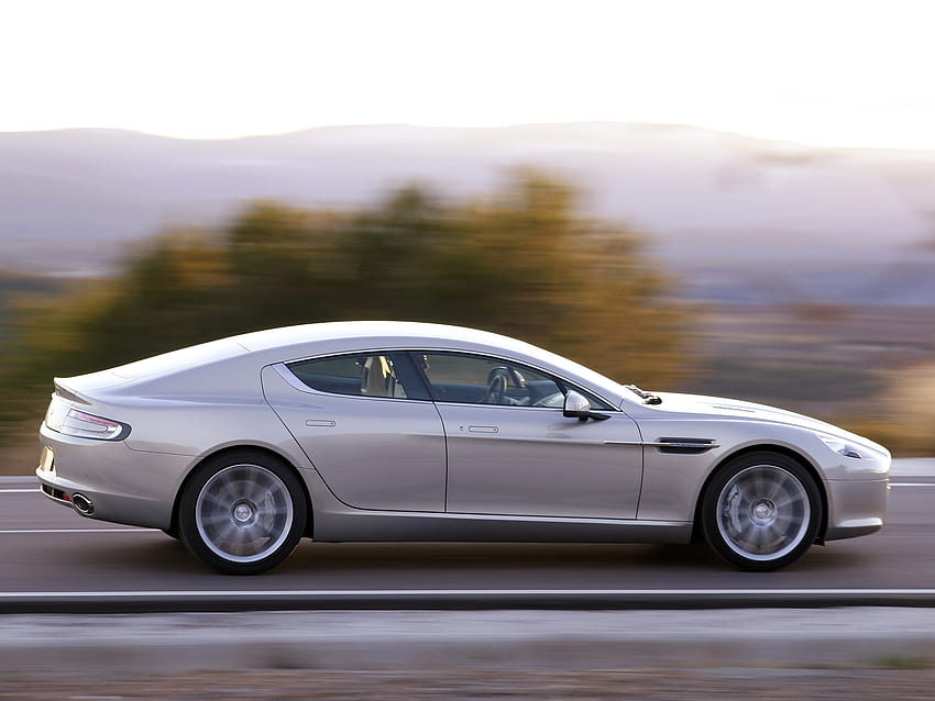Aston Martin, Cars, Side View, Speed, 2009, Silver, Rapide HD wallpaper