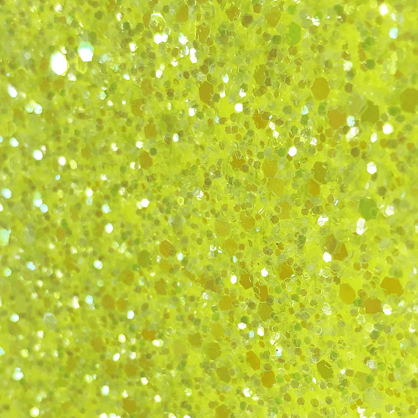 Fluorescent Yellow Iris Glitter - Sparkling Glitter Designs, Neon Yellow Glitter HD phone wallpaper