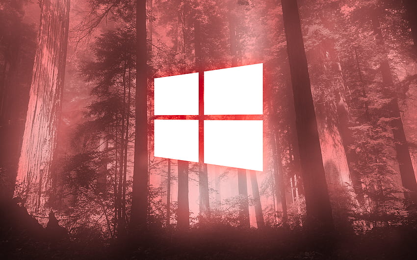 Windows Logo - Forest (1920 x 1200) :, Red Windows Logo HD wallpaper