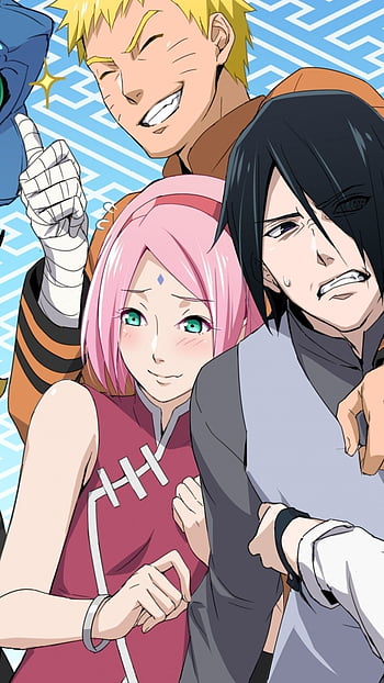 Boruto, Sarada and Mitsuki  Desenho magnífico link do Fanart http