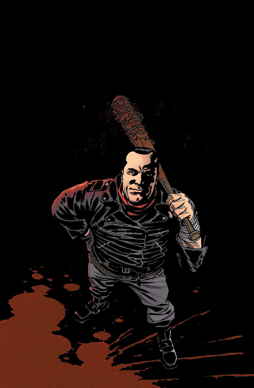With a little editing I made a phone of Negan from the comic cover. Hope you guys like it! : thewalkingdead, TWD Negan HD phone wallpaper