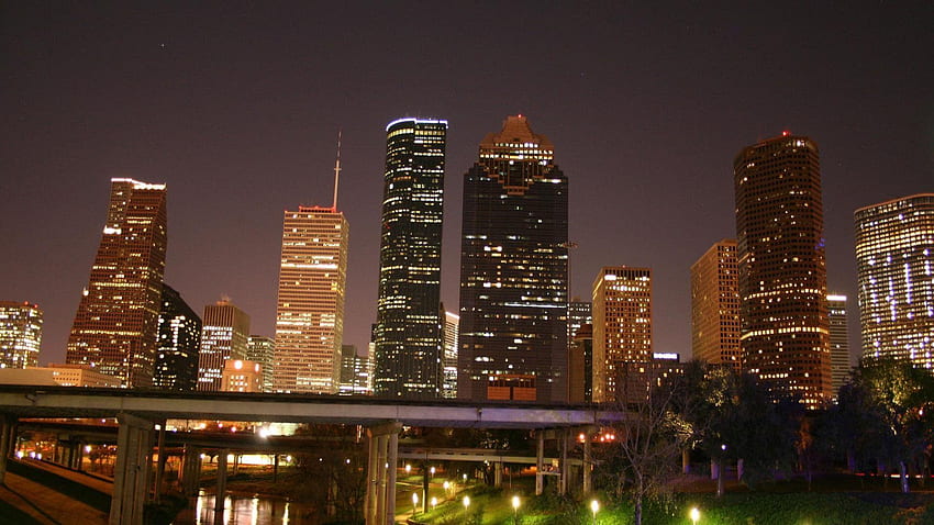 Houston Texas, Downtown Houston Skyline HD wallpaper
