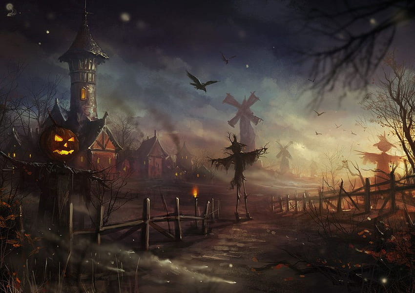 Stream_Helloween. Saison d'Halloween, paysage d'Halloween Fond d'écran HD