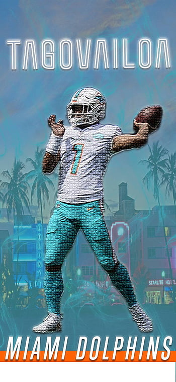 Miami Dolphins Retro Wally : r/iphonewallpapers