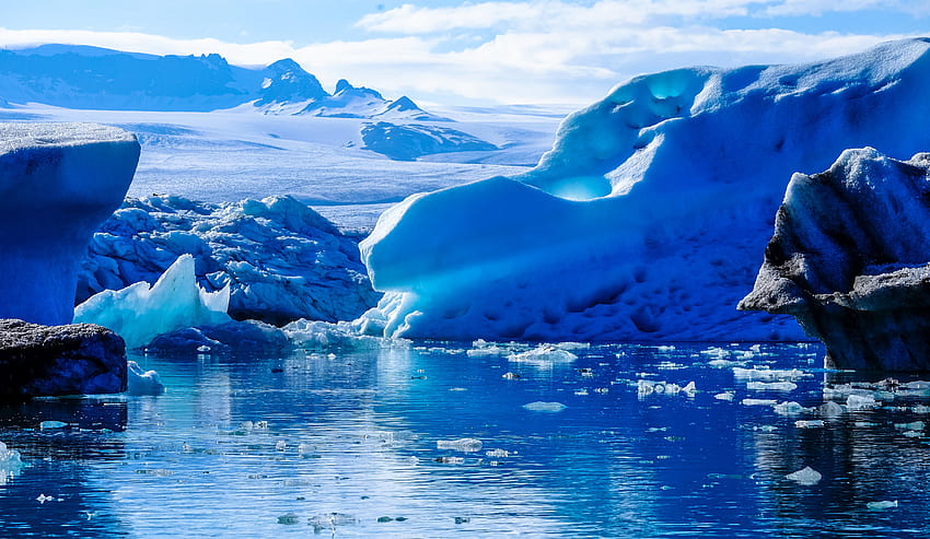 Frío, glaciar, iceberg, fusión, Glacial fondo de pantalla