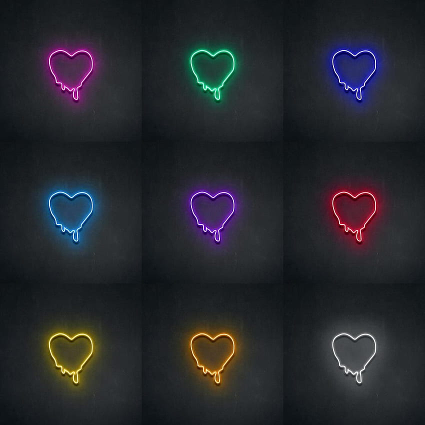 Melting Heart LED Neon Sign. Neon signs, Custom neon signs, Led neon signs HD phone wallpaper