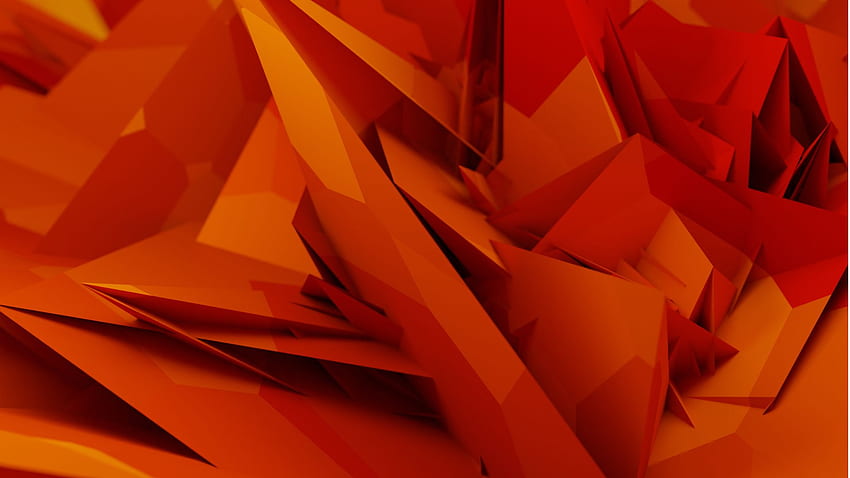Abstract shards - Finished Projects - Blender Artists Community, Orange Shards HD wallpaper