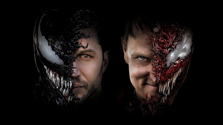Carnage Tom Hardy Venom Woody Harrelson Venom Niech nastąpi rzeź Tapeta HD