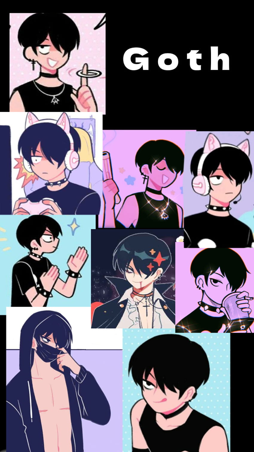 Webtoon boyfriend, hair, goth HD phone wallpaper