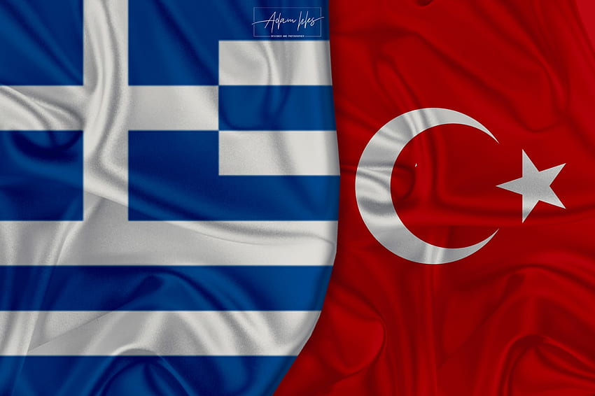 flag Turkey and Greece World flags background HD wallpaper