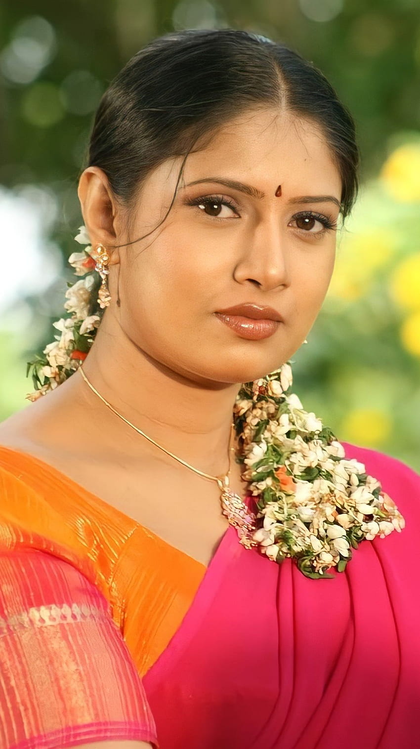 Sanghavi, Saree Beauty, tamilische Schauspielerin HD-Handy-Hintergrundbild
