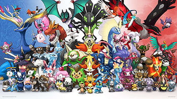 Pokemon X and Y Wallpaper - Starters by UxianXIII on DeviantArt