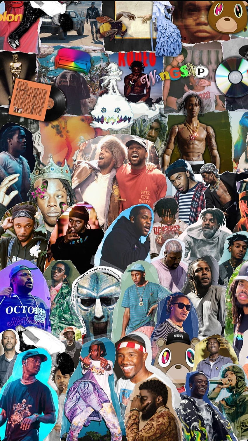 State Of Rap Collage IG: ラップ、ラッパー コラージュ HD電話の壁紙