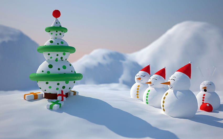 Christmas - Christmas, Snowman Nativity HD wallpaper