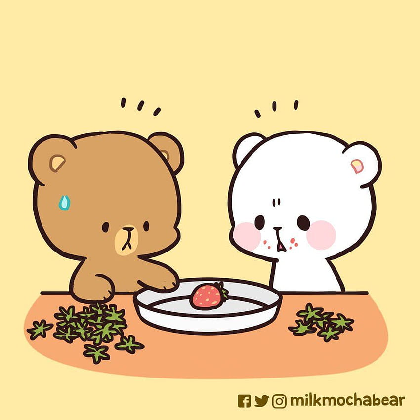 Milk & Mocha on Twitter. Cute bear drawings, Cute drawings HD phone  wallpaper | Pxfuel