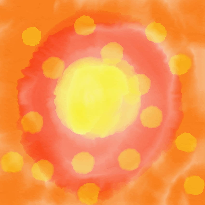 pomarańczowe czerwone żółte koła gradientowe tło. imitacja tekstury akwareli, cyfrowa. sztandar, . abstrakcja, ciepłe, jesienne słońce rozmyte 4784932 Grafika wektorowa w Vecteezy, Yellow Banner Tapeta na telefon HD