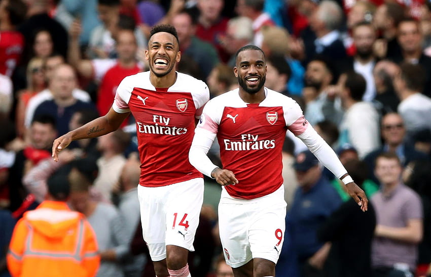 Arsenal Strikers Pierre Emerick Aubameyang And Alexandre, Alexandre Lacazette HD wallpaper