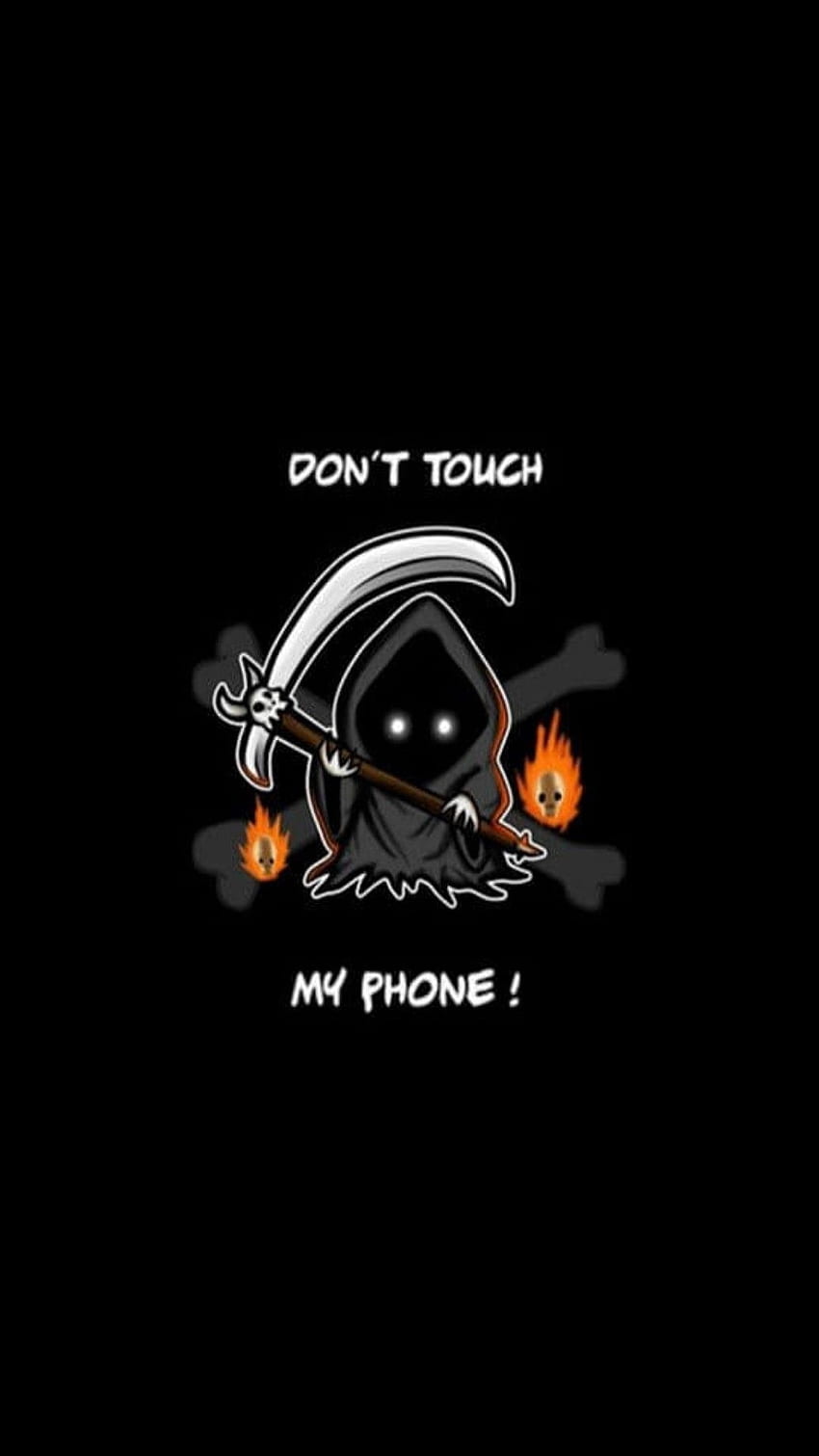 Не пипайте телефона ми, мобилно предупреждение HD тапет за телефон
