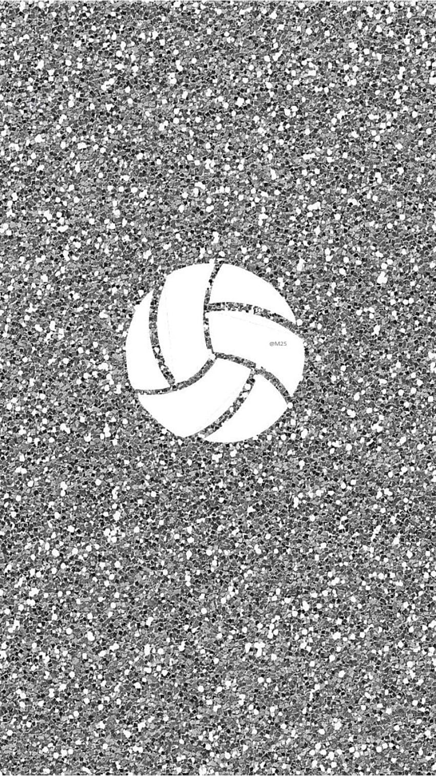 Volleyball background 23. iPhone glitter, Sparkle , Glitter, Cute Volleyball HD phone wallpaper