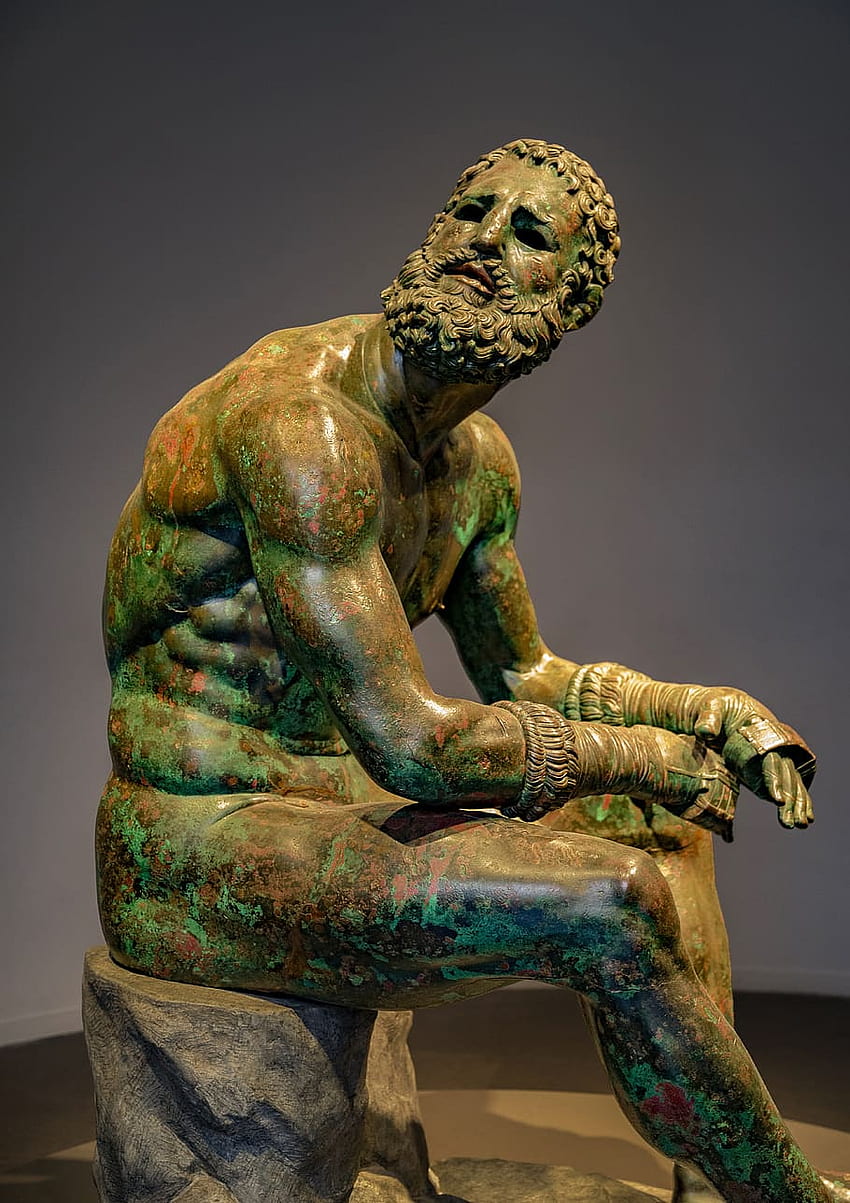 : statue, sculpture, bronze, boxer, antique, roman, art, ancient, Ancient Rome Art HD phone wallpaper