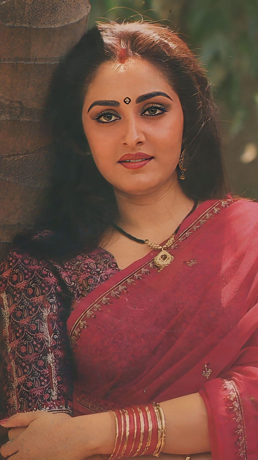 Jayaprada, bollywood aktris alanı, sari güzellik, vintage HD telefon duvar kağıdı