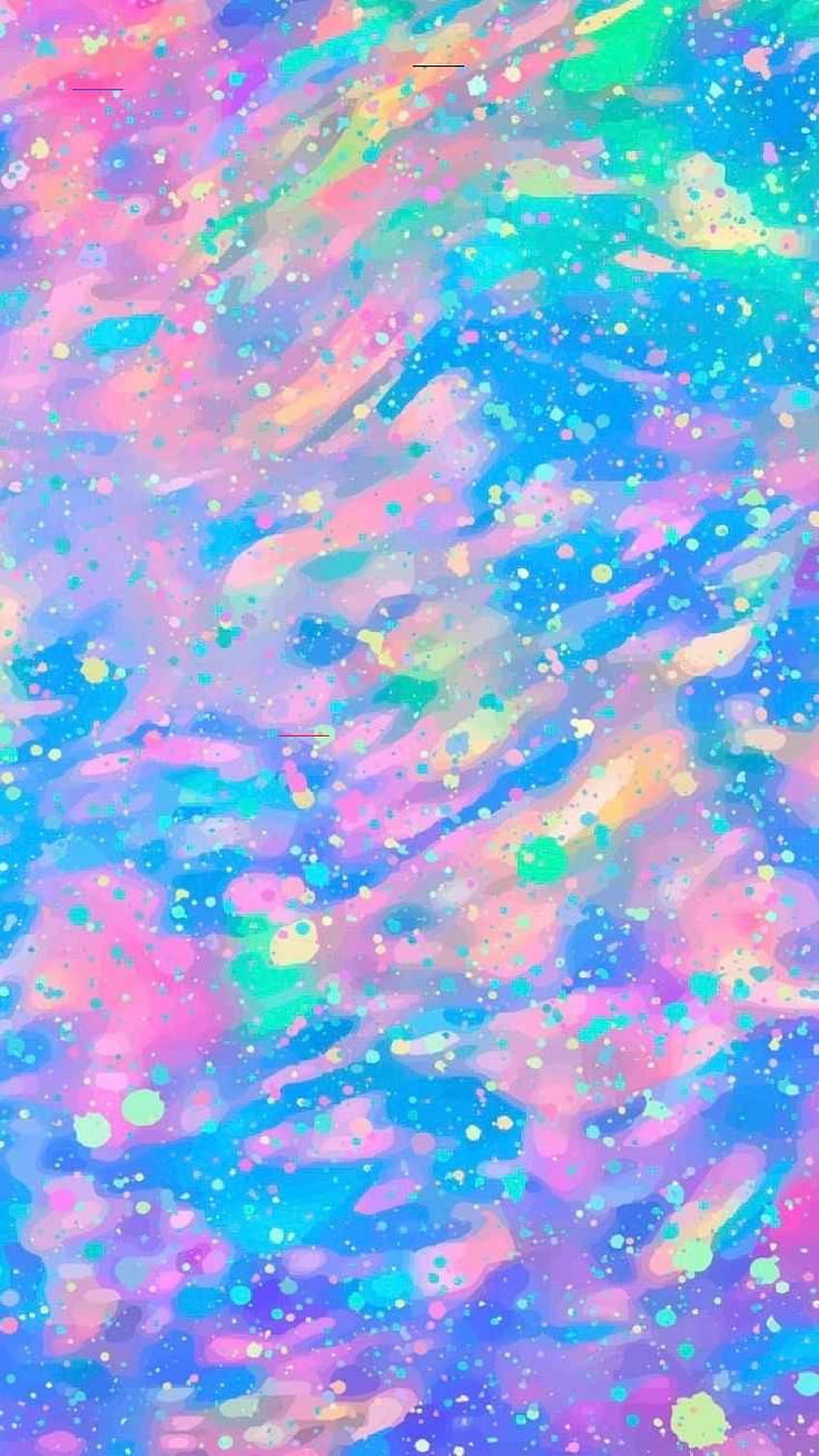 Glitter arcobaleno estetico, glitter iridescente Sfondo del telefono HD