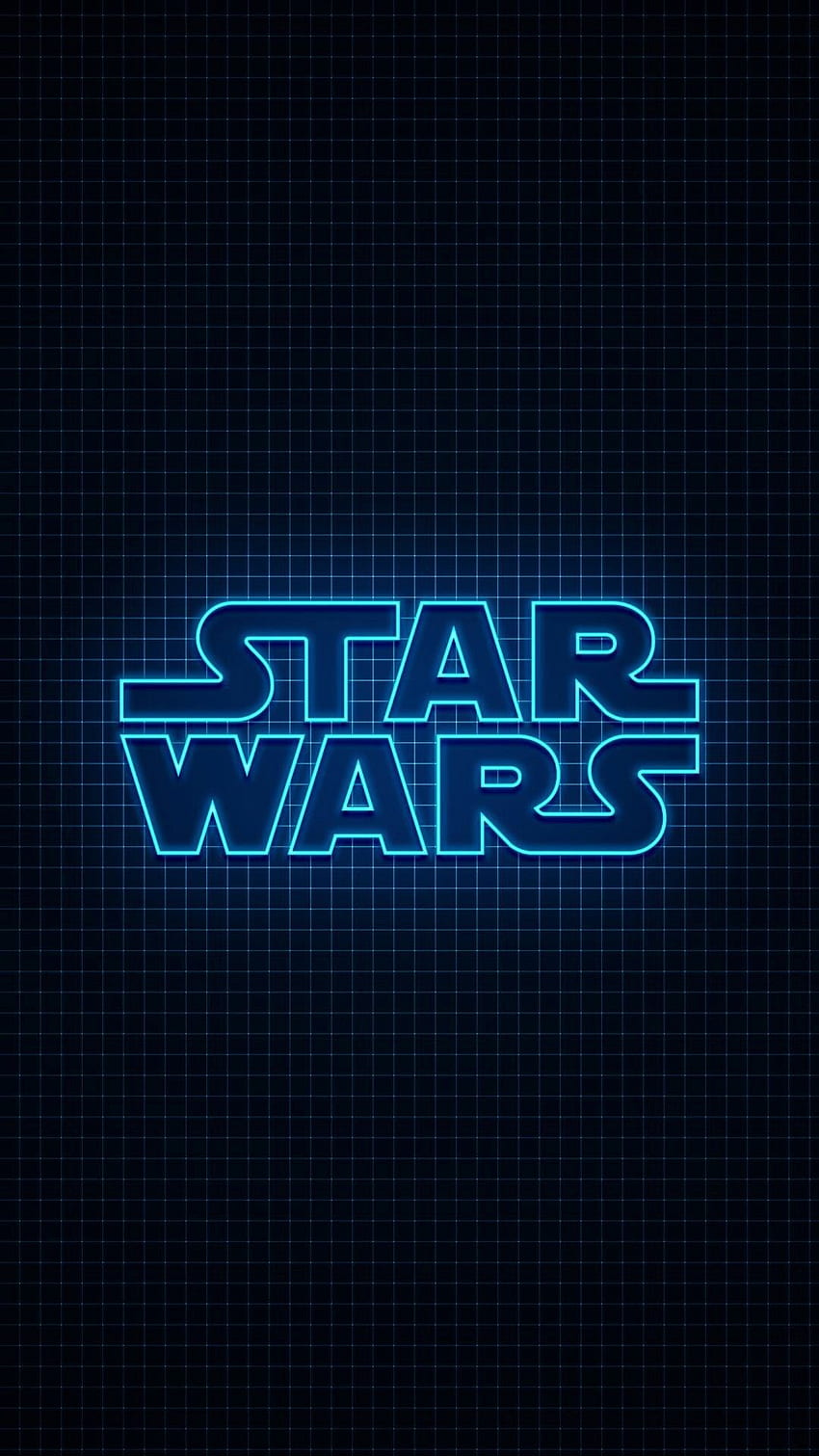 Star Wars logo in neon blue light, Star Wars Resistance Logo HD phone wallpaper