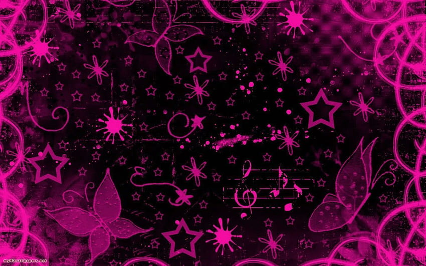 Emo rose et noir - , fond Emo rose et noir sur chauve-souris, esthétique Emo rose Fond d'écran HD