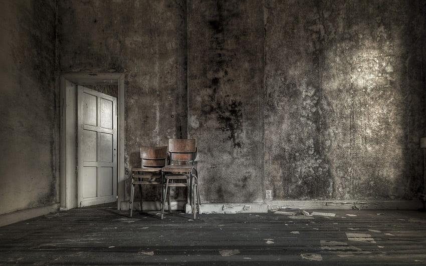 Abandoned House, Room, Chairs, Ruin HD wallpaper