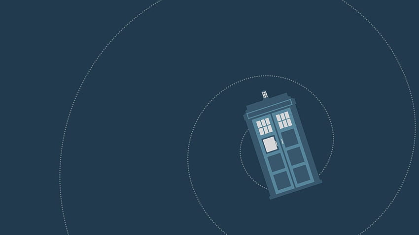 Doctor Who, TARDIS / and Mobile Background, Minimalist Dr Who HD wallpaper