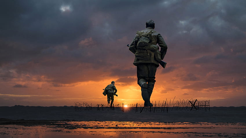 Soldiers at Sunset HD wallpaper