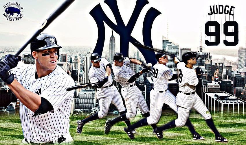 Jordan Santalucia - juiz Aaron New York Yankees, jogadores dos Yankees papel de parede HD