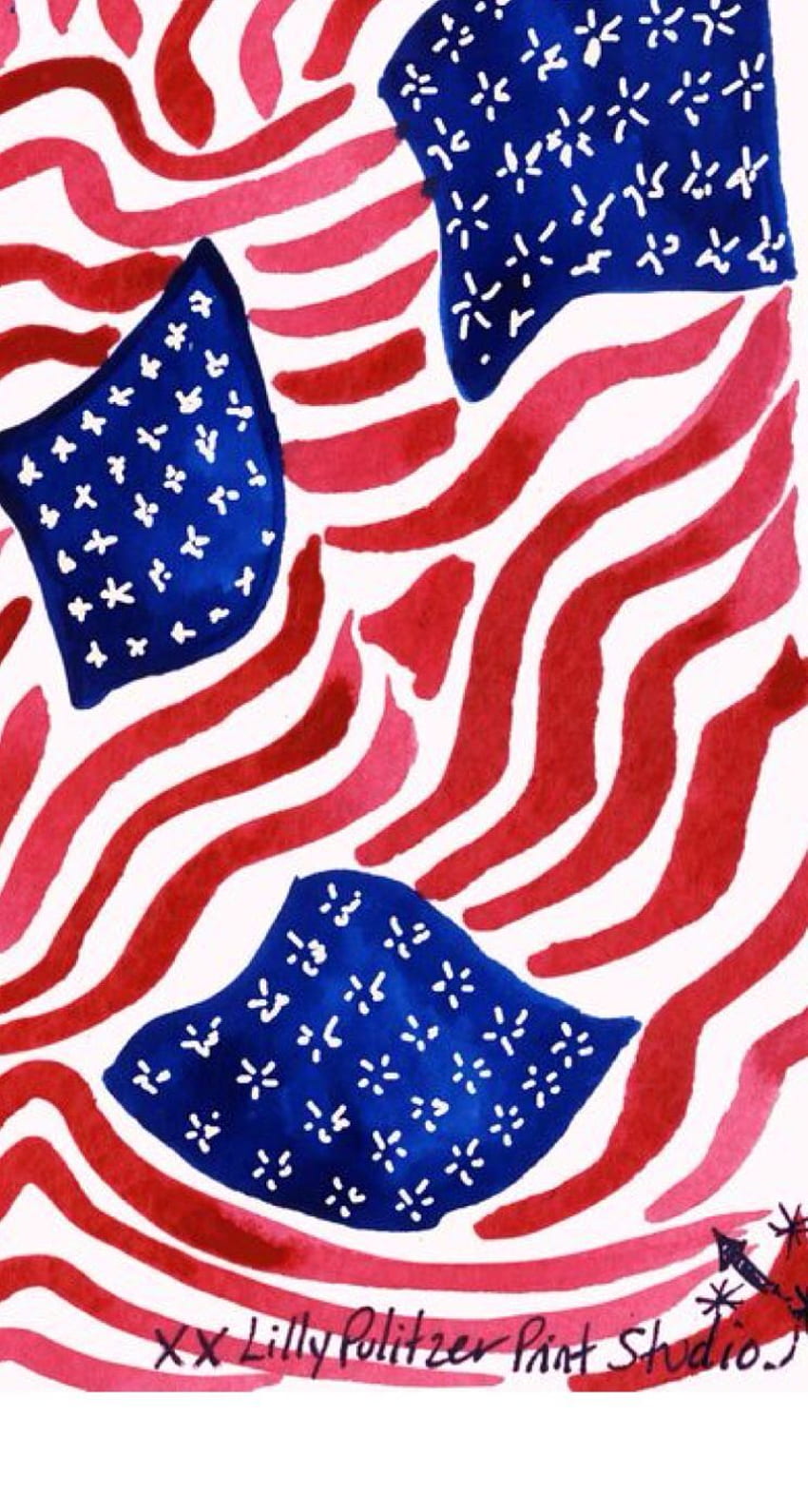 lillypulitzer 4th of July HD phone wallpaper