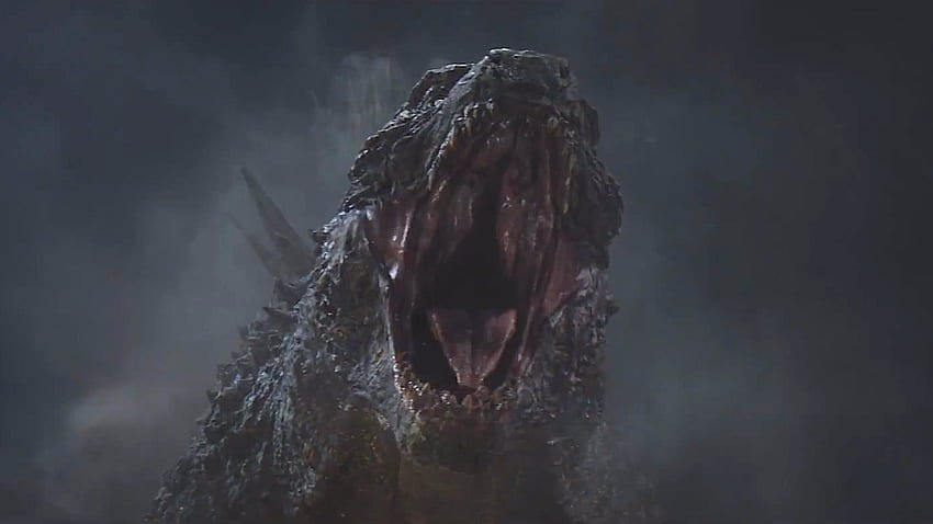 Revisión de Godzilla, cara de Godzilla fondo de pantalla