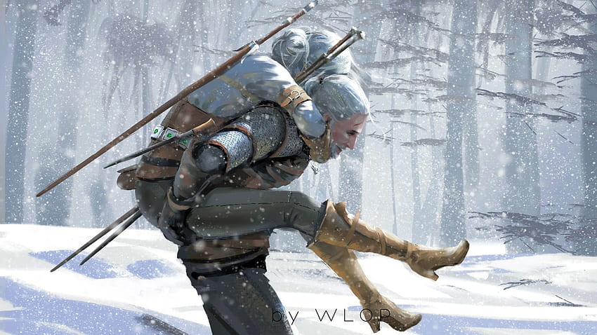 The Witcher 3 Wild Hunt, Ciri, Geralt of Rivia HD тапет