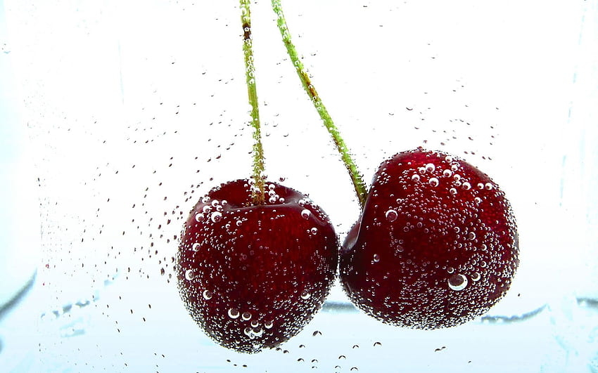Food, Cherry, Drops, Berry HD wallpaper