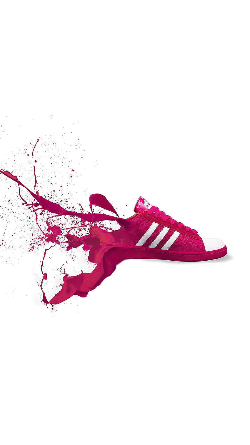 iPhone 6 - adidas kırmızı ayakkabı spor ayakkabı logosu sanat sıçraması HD telefon duvar kağıdı