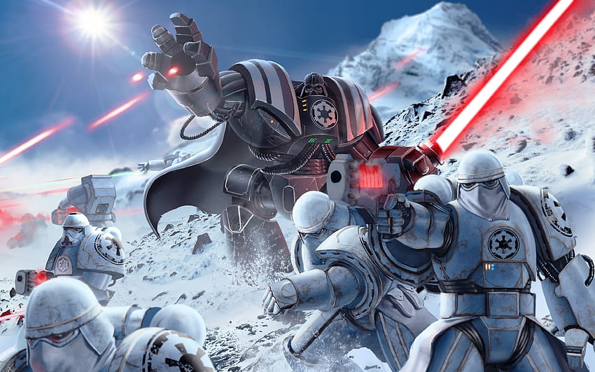 Warhammer Stormtroopers Darth Vader. HD-Hintergrundbild