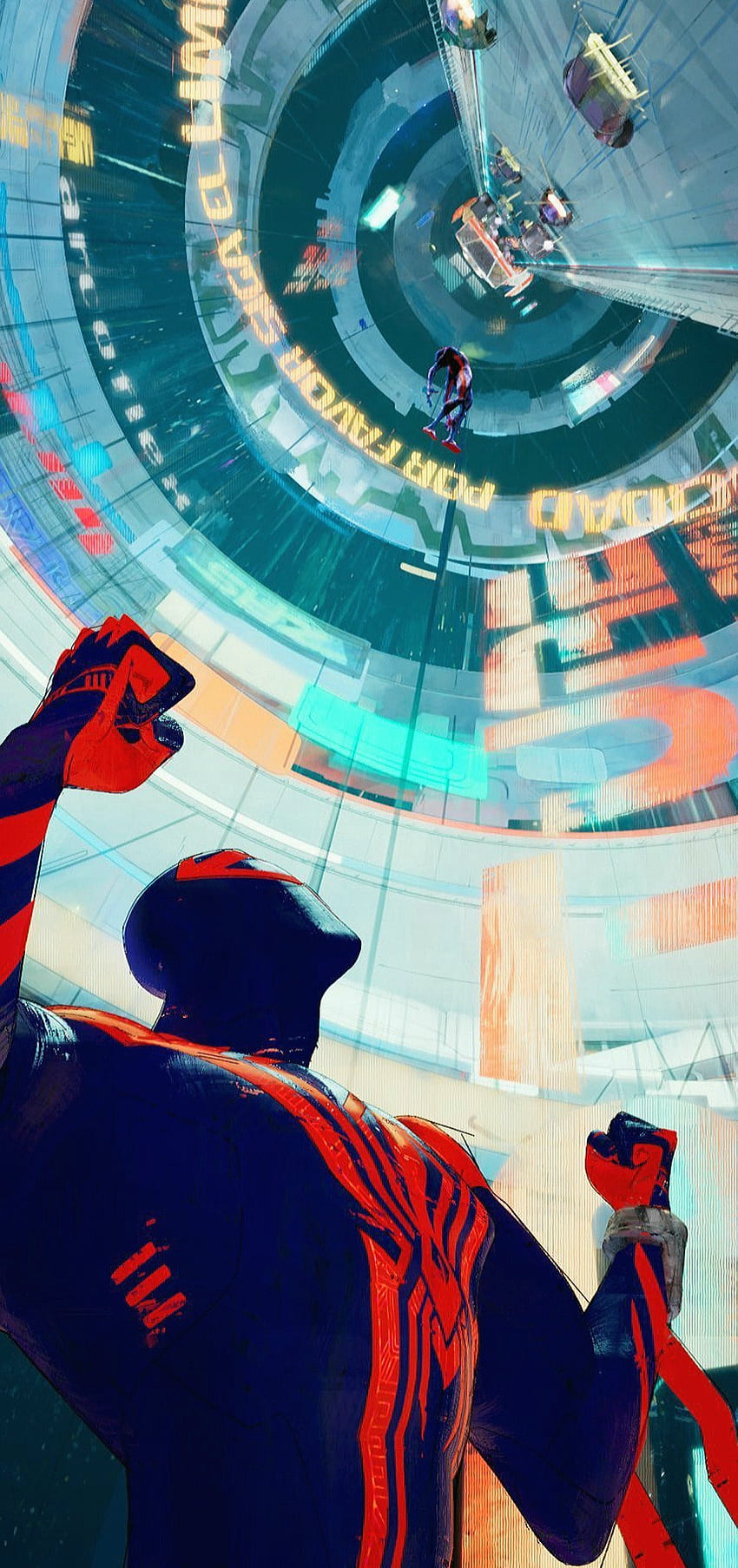 Across the Spider-Vers, Spider-Man, Into the Spider-Verse, Miguel O'Hara, 2099, Across the Spider-Verse, Miles Morales Tapeta na telefon HD