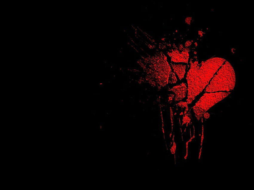 Black Heart, Red and Black Heart HD wallpaper | Pxfuel