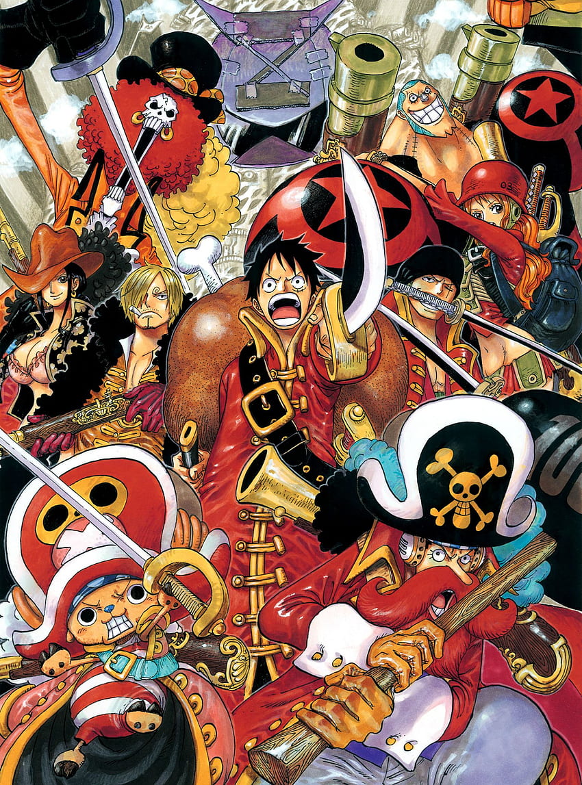 Piratas del Sombrero de Paja - ONE PIECE Anime Board, Straw Hat Crew fondo de pantalla del teléfono