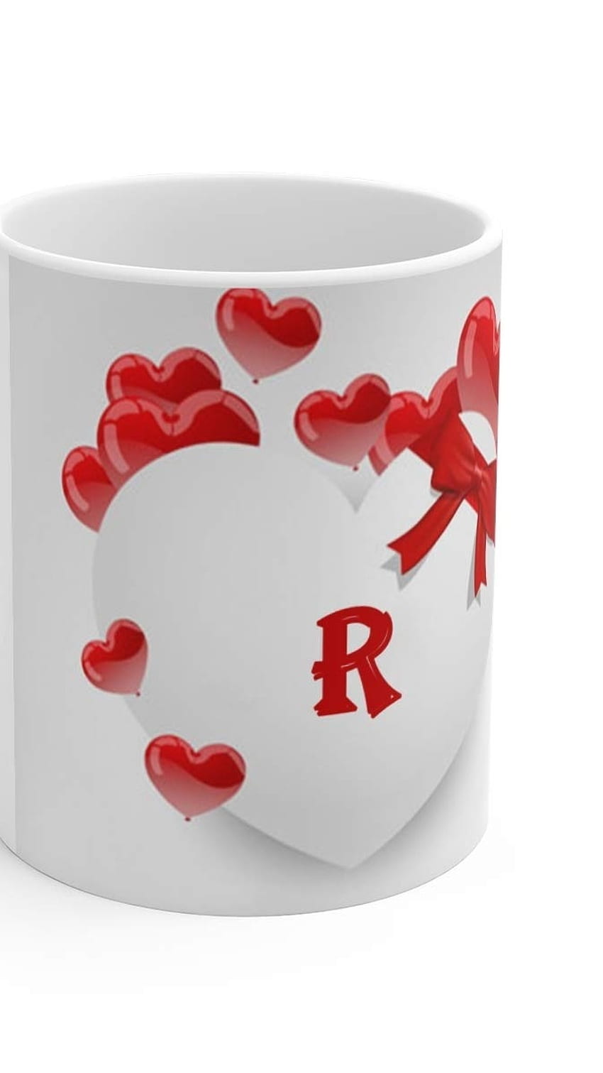 R Name Ka, Heart, Love, mug HD phone wallpaper | Pxfuel